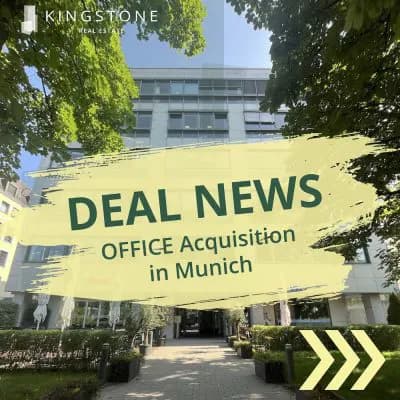 KINGSTONE Real Estate kauft Büroimmobilie in München-Neuhausen