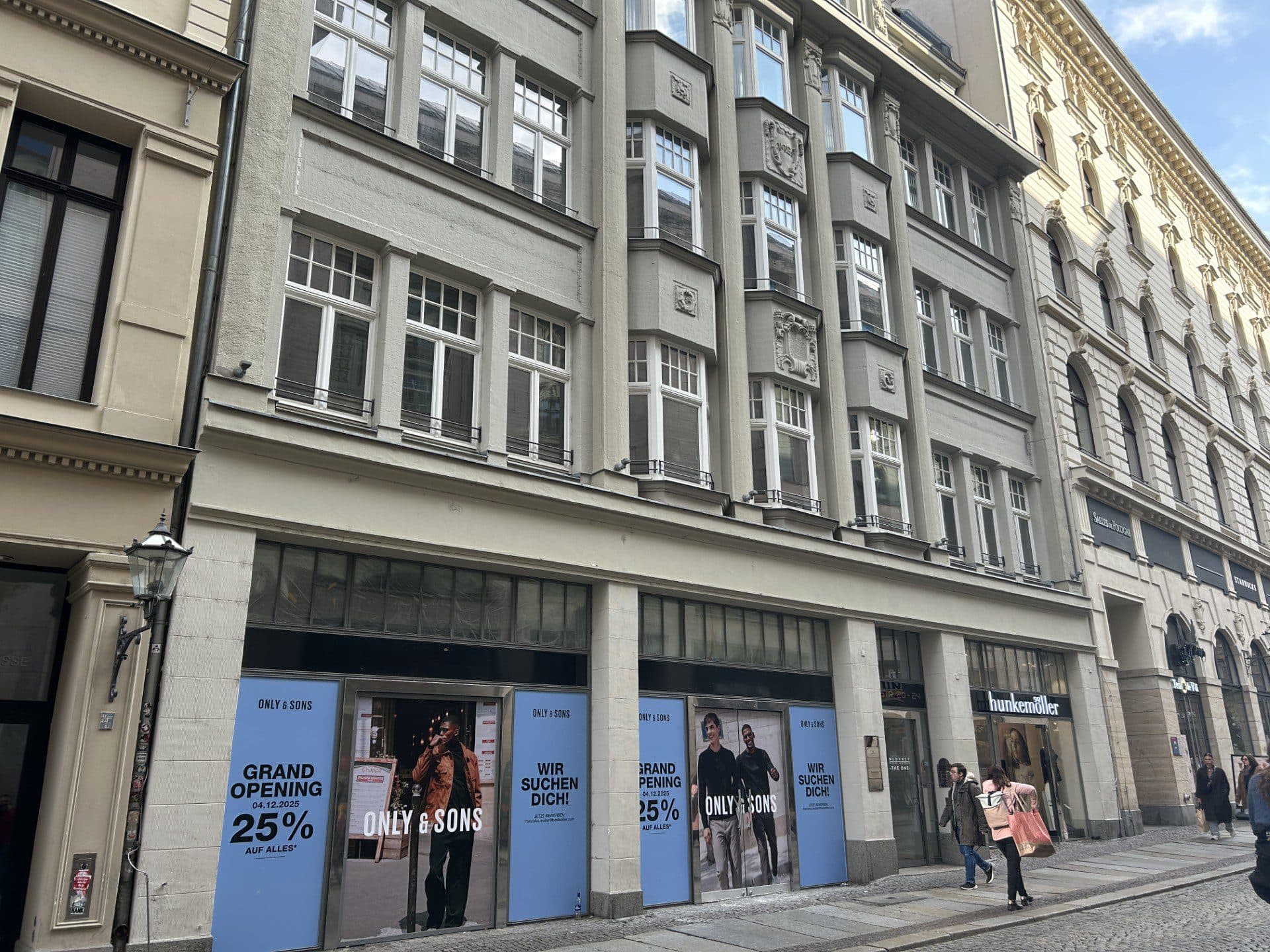 Only & Sons mietet rund 720 m² in der Fußgängerzone von Leipzig
