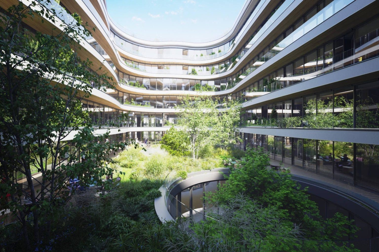 Einweihung des M-Plaza im M-Park München mit prominenten Gästen