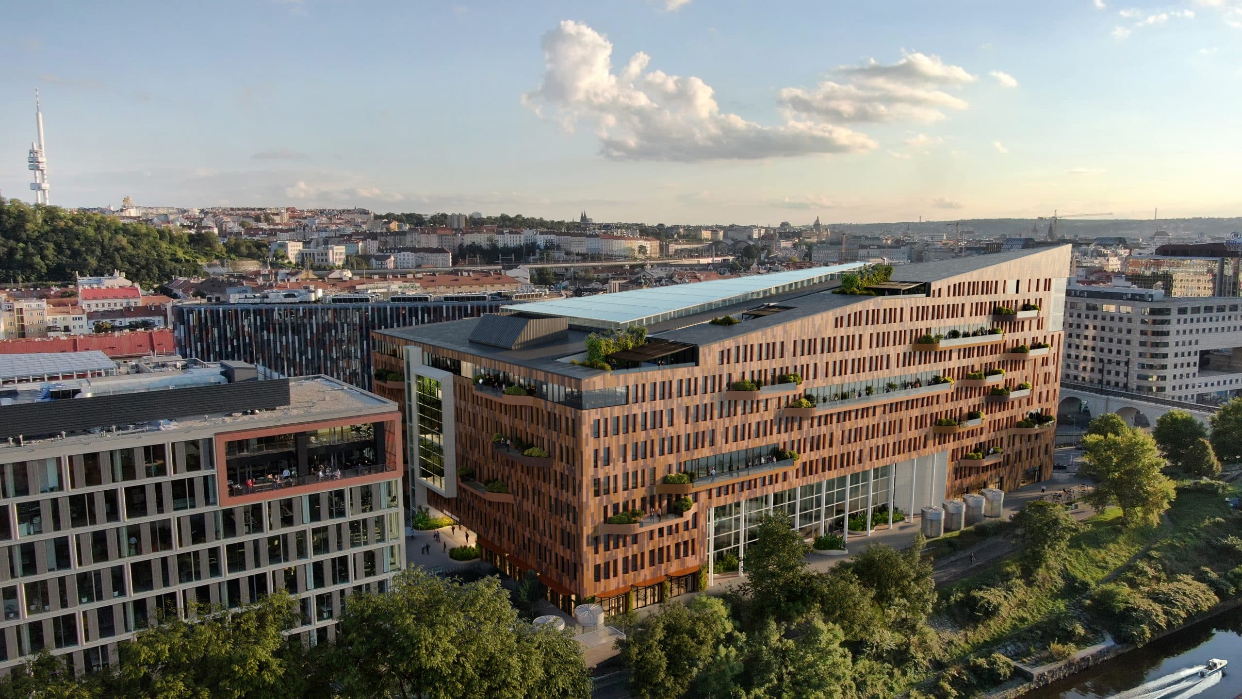 CA Immo erreicht Vollvermietung des Prager Bürogebäudes Danube House
