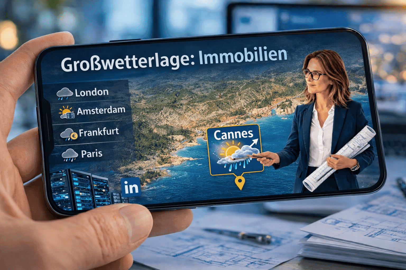 Der Wetterbericht aus Cannes – aus 1.000 Kilometern Entfernung