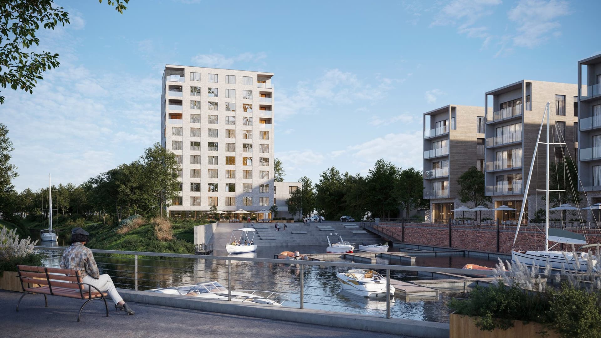 Allertower Celle – Lindhorst Gruppe baut 90 Azubi-Apartments und Mietwohnungen auf der Allerinsel