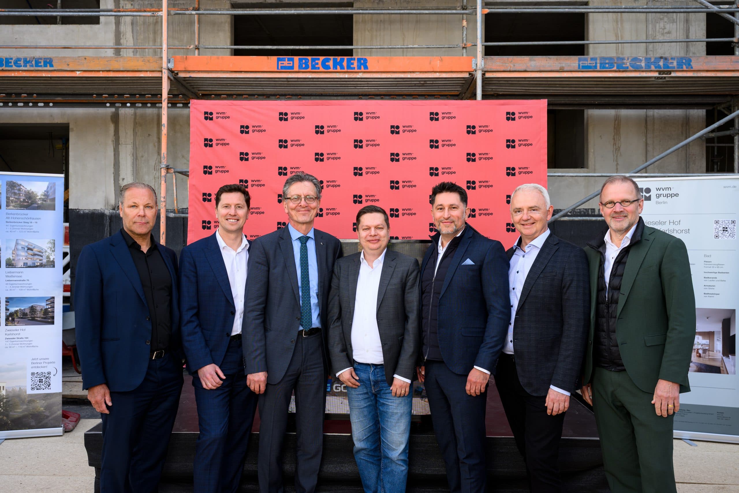 wvm Gruppe Berlin feiert Richtfest für  321 Wohnungen in Berlin-Karlshorst
