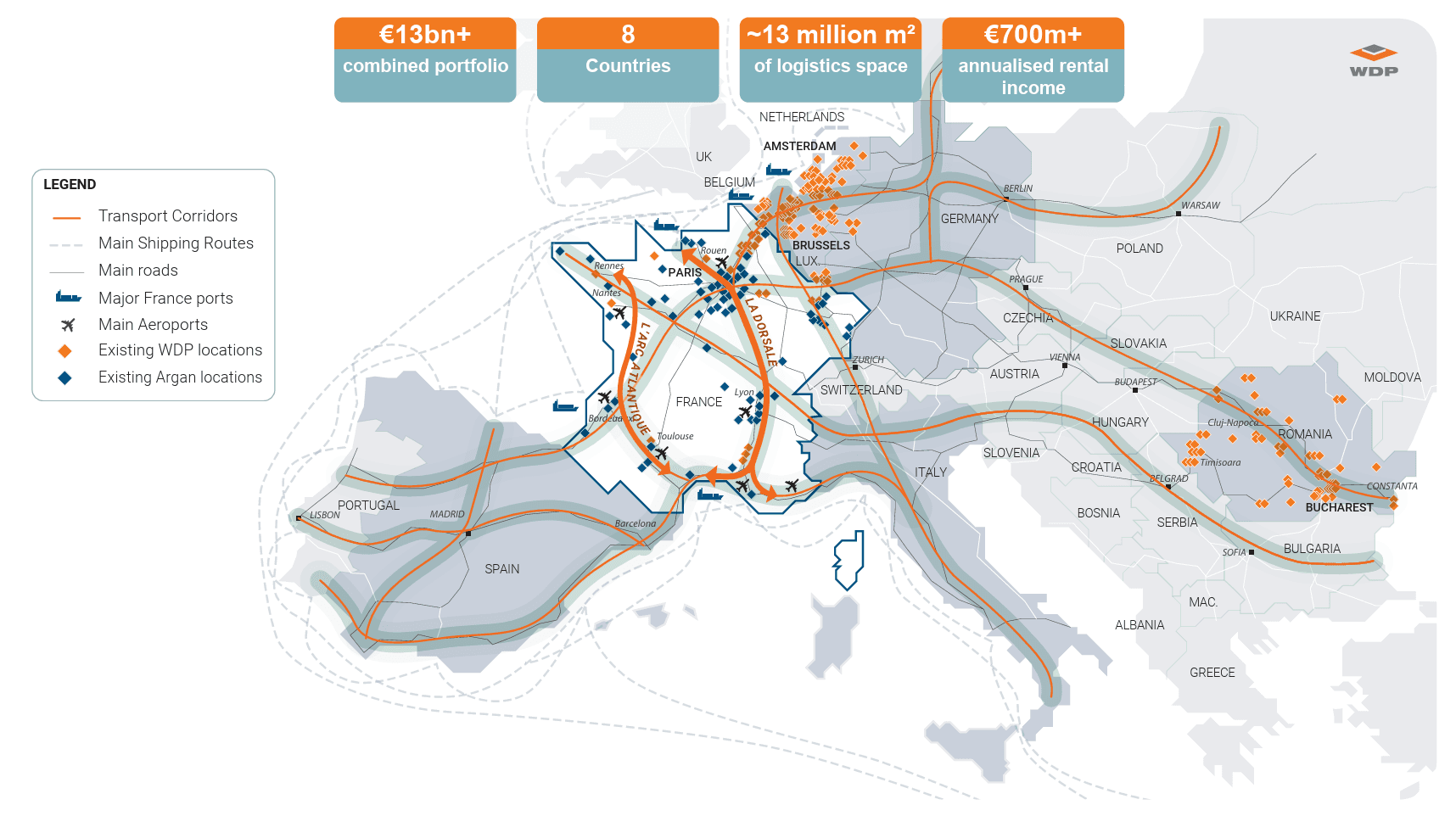 ARGAN and WDP join forces to create a €13 billion European