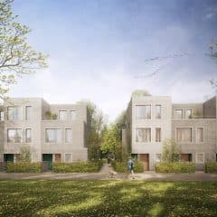 Visualisierung der geplanten Wohnhäuser im Landwehrviertel Osnabrück. Bildquelle: ASP ARCHITEKTEN