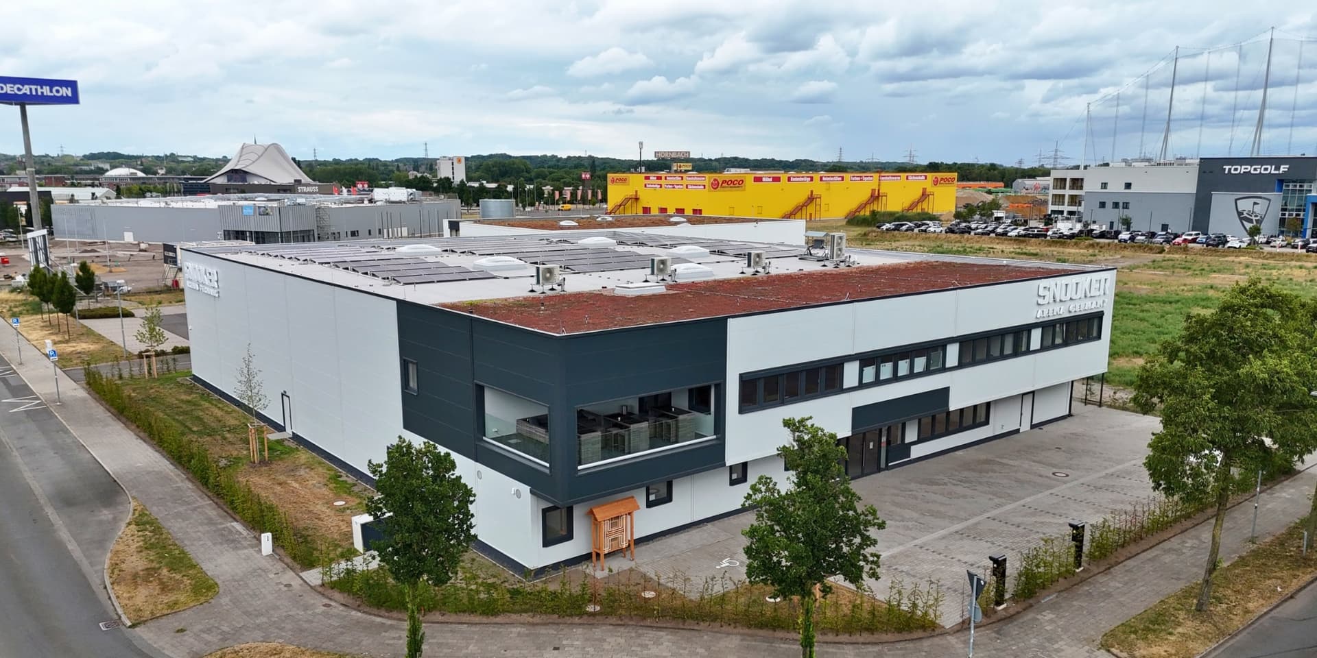 Harden Industriebau: Fertigstellung einer professionellen Snooker-Trainings- und Wettkampfhalle in Oberhausen