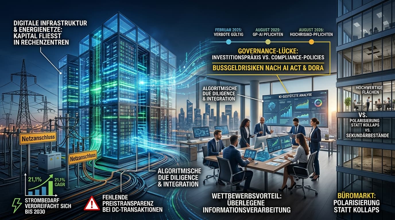 Boom, Spaltung, Umbau: Wie KI Real-Asset-Märkte und Asset Management gleichzeitig verändert