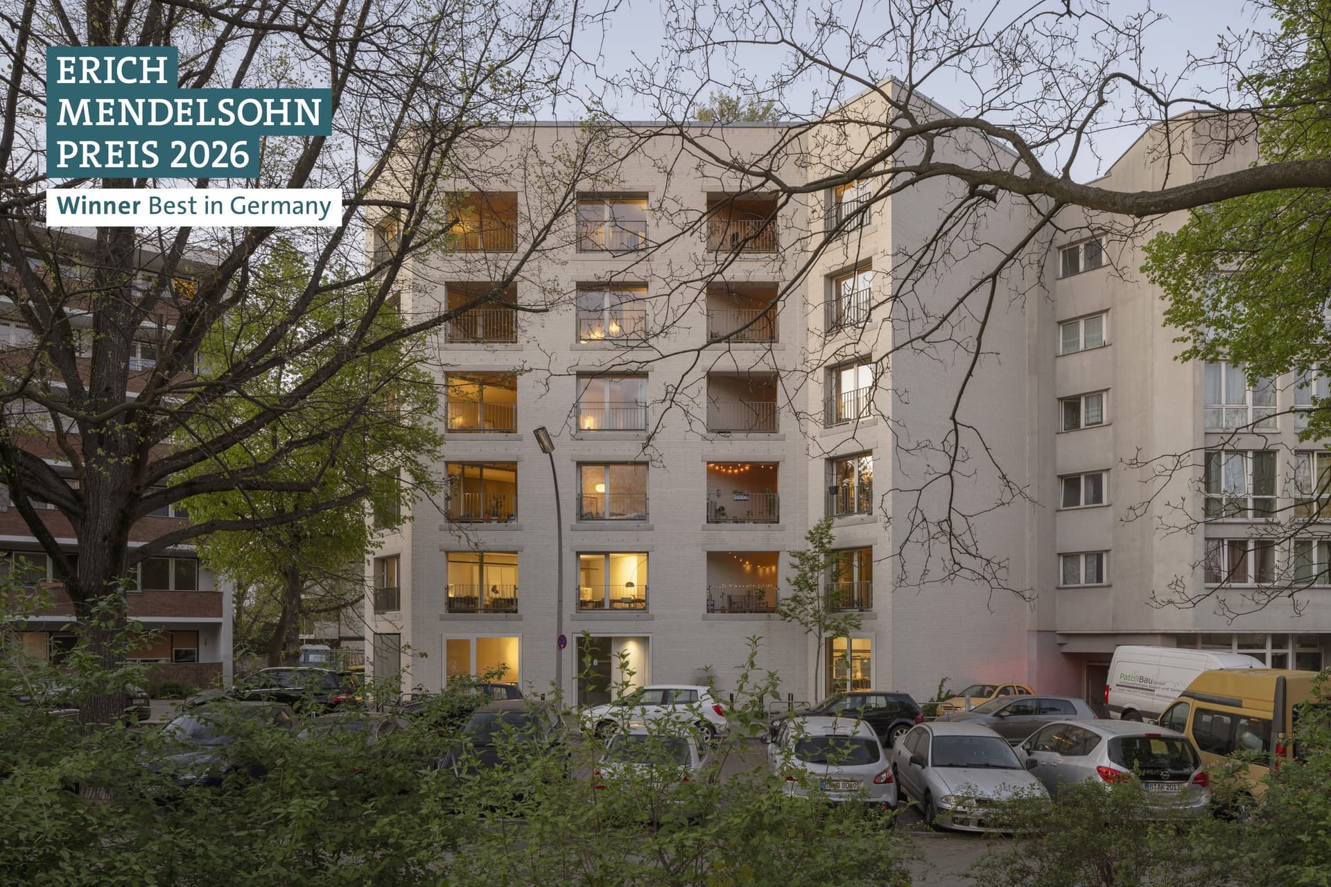 Architekturbüro DMSW gewinnt Erich-Mendelsohn-Preis 2026: „Best in Germany“ für das Projekt Mittelweg