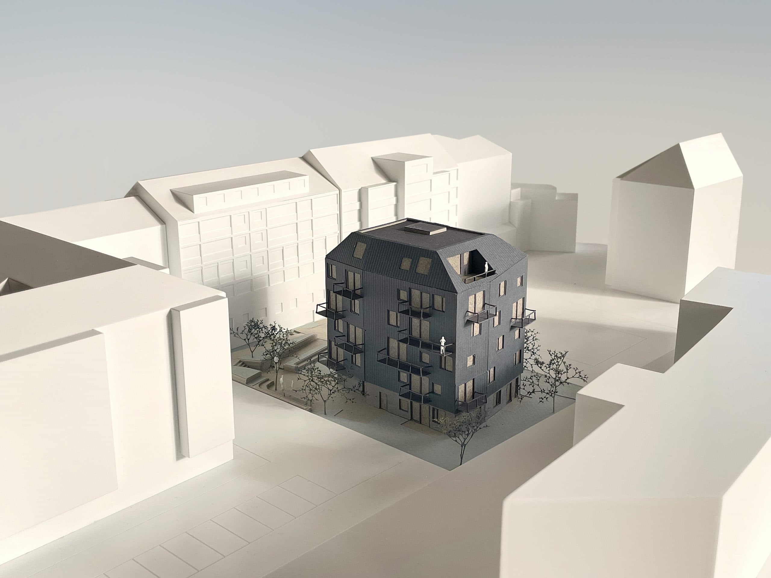 Königstadt successfully concludes the architectural competition for ‘Westend 100’ in Berlin: Plattenbaustudio Berlin wins the competition for courtyard densification