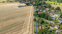 Luftaufnahme des aktuellen Baufelds im Baugebiet Wolthäuser Höfe, Winsen (Aller), Projekt der Lindhorst Gruppe.