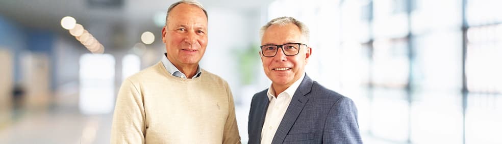 Porträt von Thomas Speth und Stefan Dallinger, Familienheim Rhein-Neckar eG