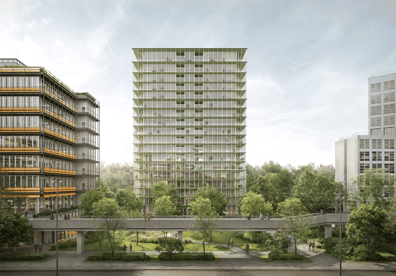 Becken plant Wohnturm mit bis zu 180 Mietwohnungen in der Hamburger City Nord