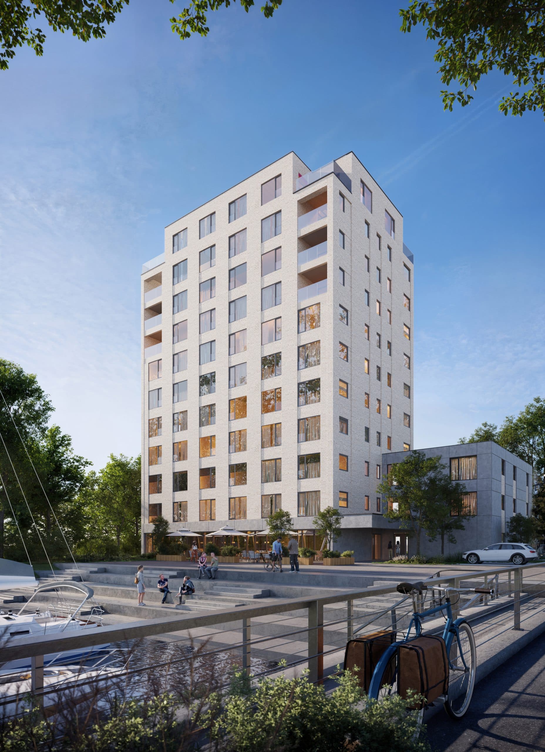 Visualisierung Allertower Celle, Niedersachsen, ein Projekt der Lindhorst Gruppe Urheber: plan- & bauwerk Winsen/Aller GmbH, Jan von Hörsten