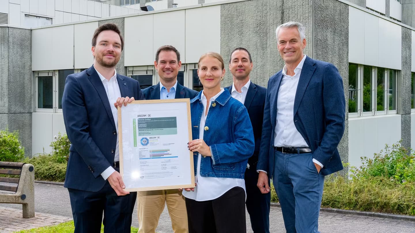 Aroundtown erreicht erste „Exzellent“-BREEAM-Zertifizierung für Immobilie
