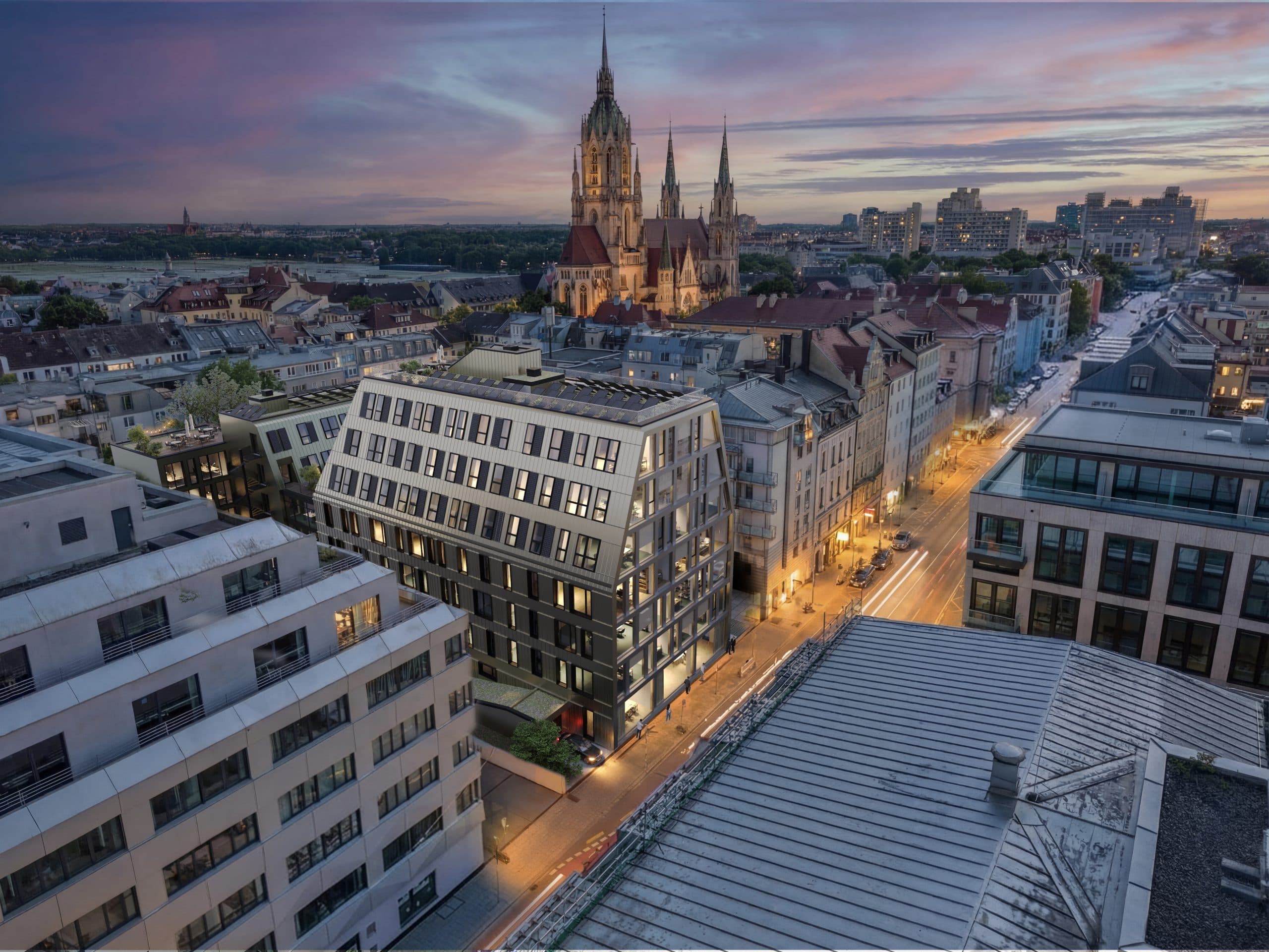 Altera Urban Office in München. Visualisierung: 3dkad