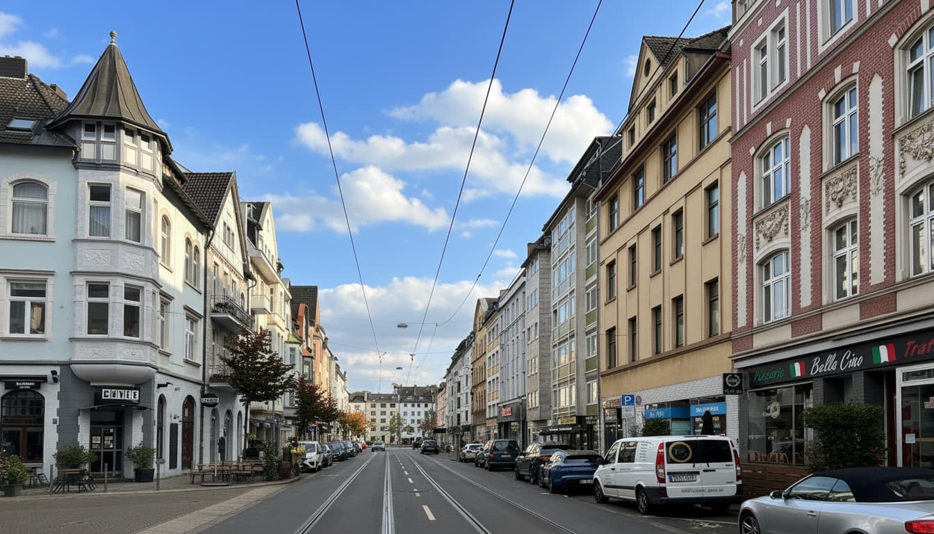 "Düsseldorf: Aengevelt brokers residential/commercial building in Flingern-Nord."