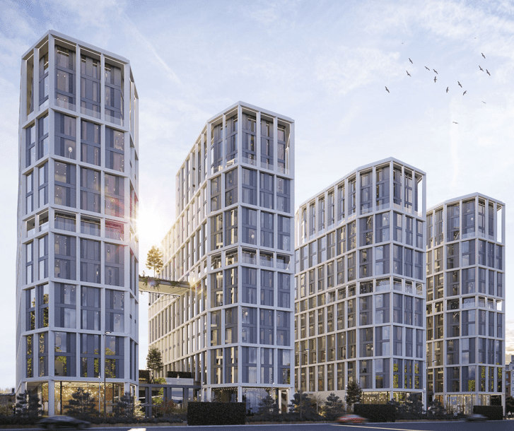 Indicative CGI of The Gateway, Pumpfields. Image credit Legacie