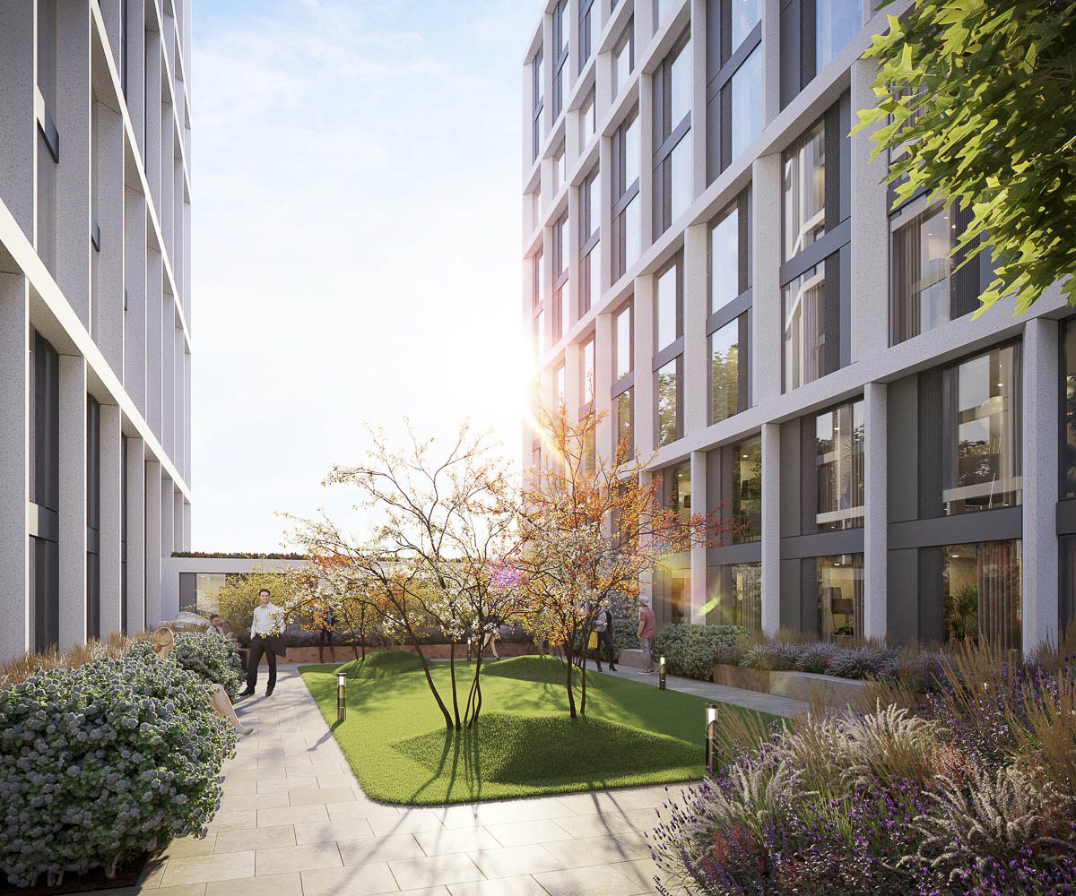 Indicative CGI of sky garden at The Gateway. Image credit Legacie