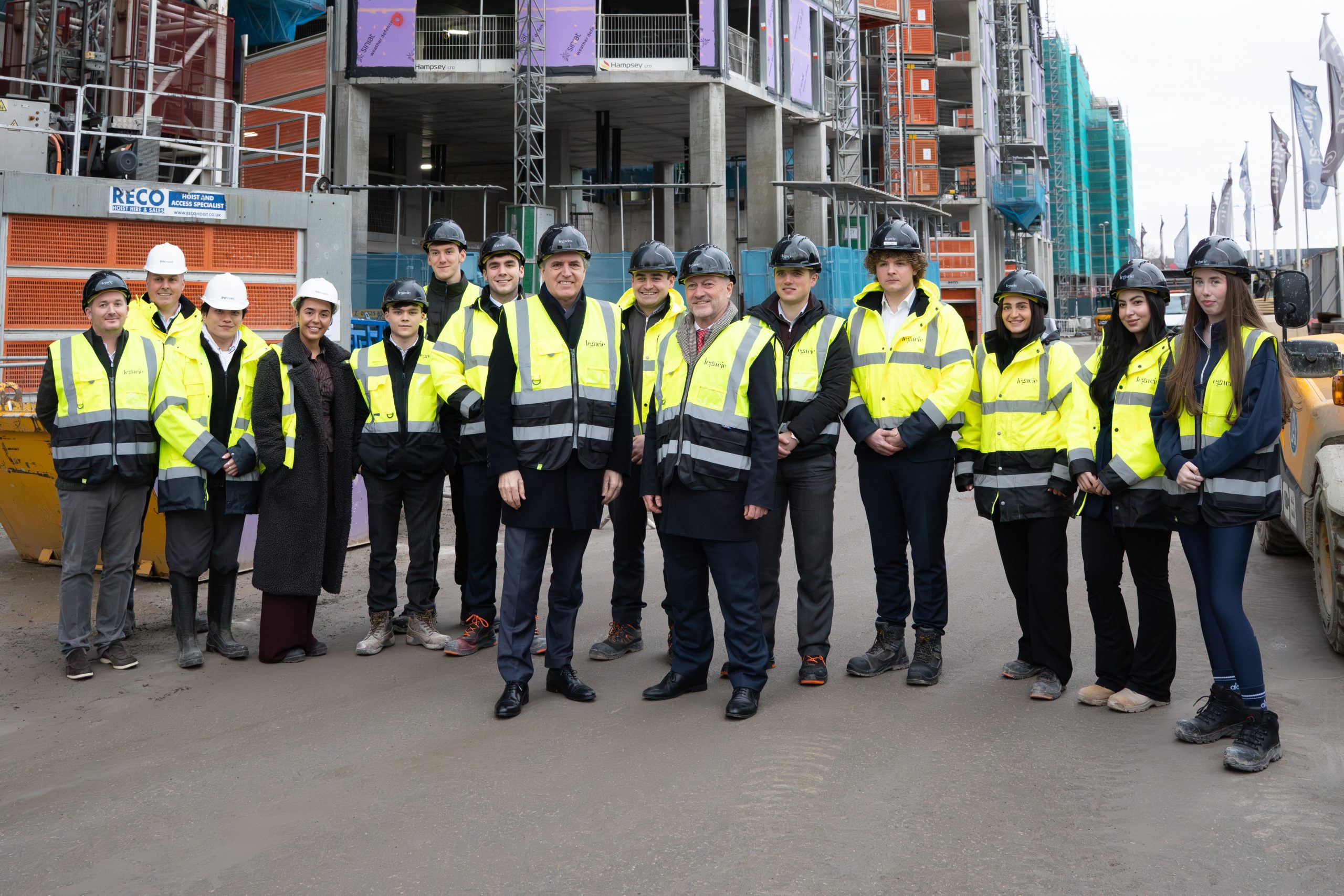 Secretary of State for Housing, Communities and Local Governnment Steve Reed MP joins Mayor of Liverpool City Region to meet Legacie's apprentices. Image credit Legacie