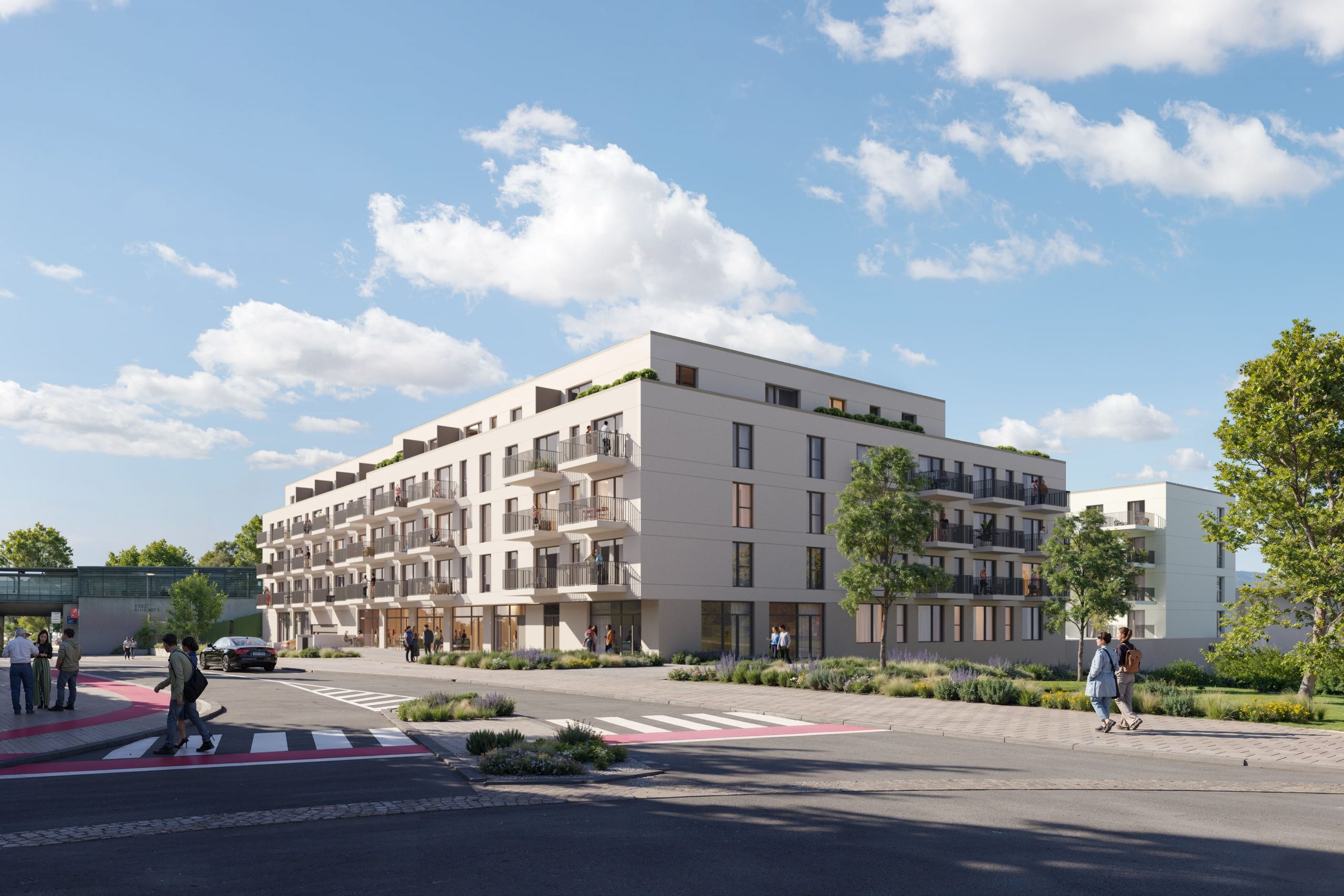 Erkner Bahnhofstraße Gebäudeansicht