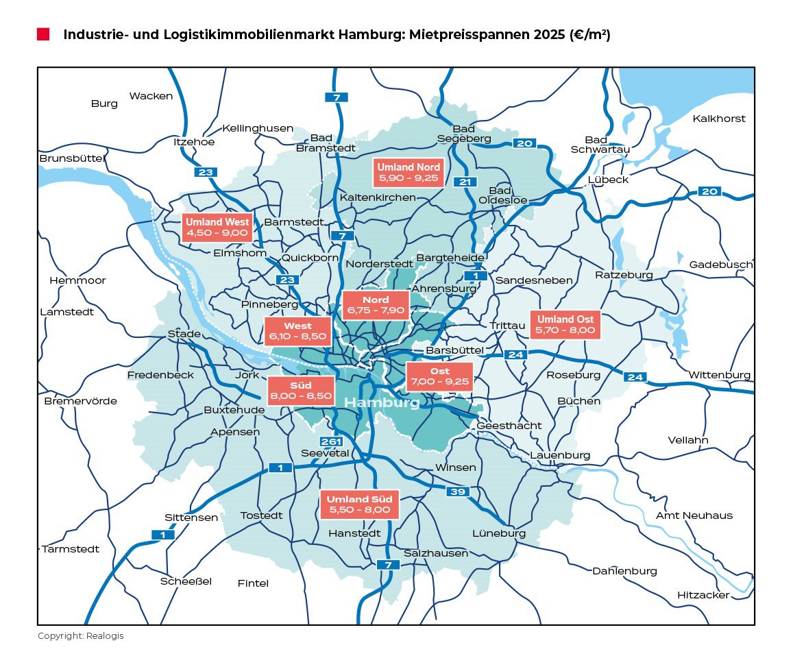 Mietpreisspanne / Quelle: REALOGIS