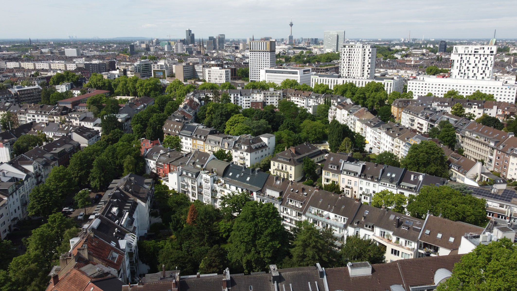 Luftaufnahme von Düsseldorf