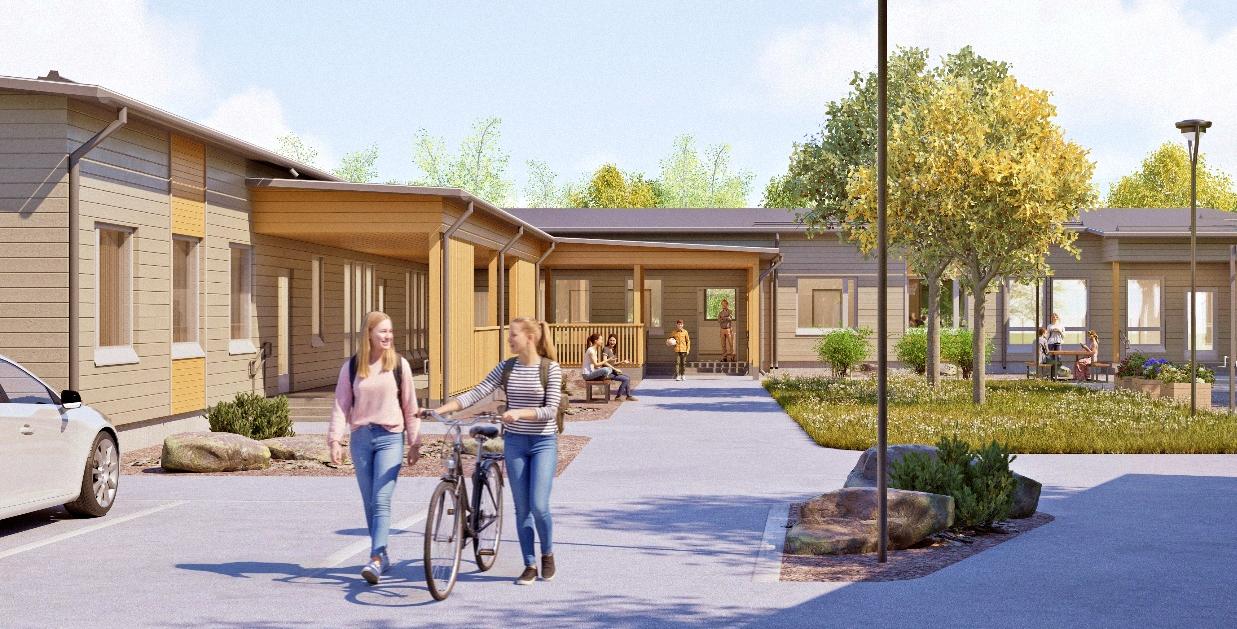 Child protection centre to be constructed in Mikkeli (impression) Source: Aedifica