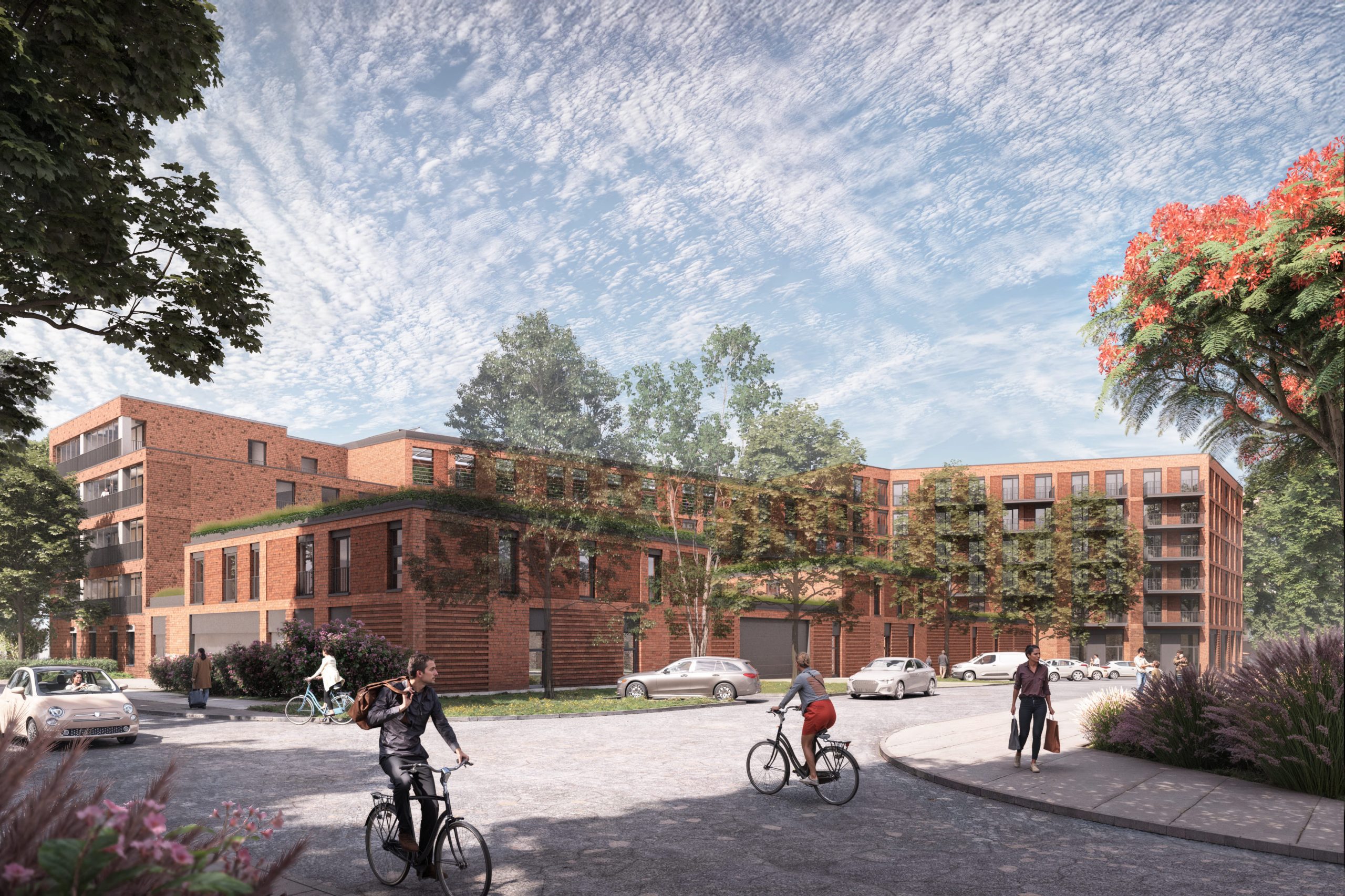 Moderne Wohngebäude in Hamburg