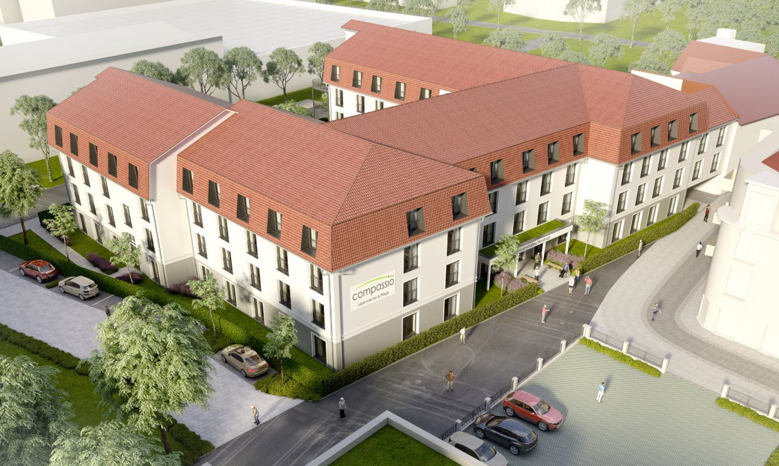 Visualisierung compassio Seniorenresidenz Merseburg, Sachsen-Anhalt, ein Projekt der Cureus

Urheber: Plan & Bauwerk (Winsen/Aller), Jan von Hörsten