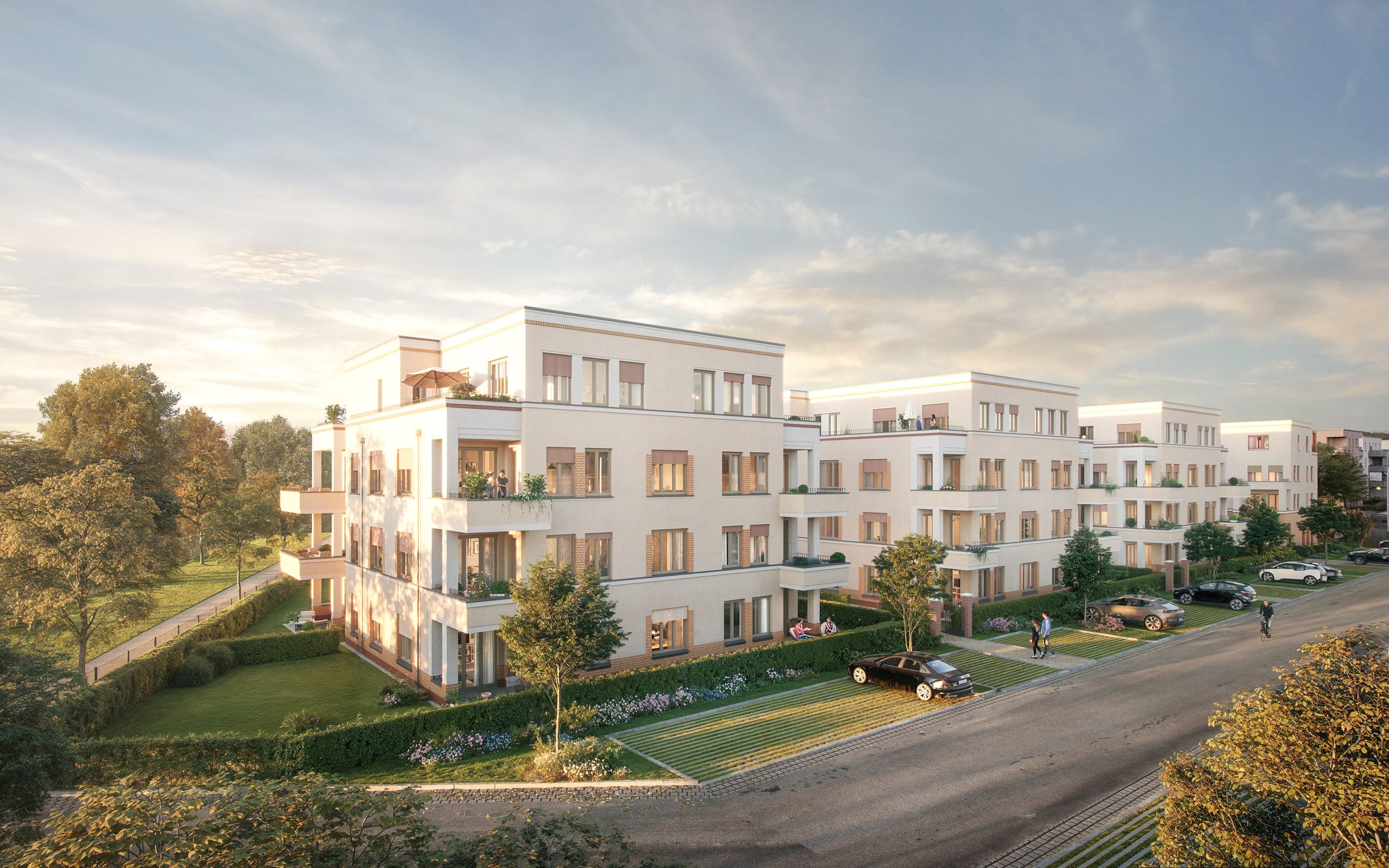 ParkVillen Potsdam – Visualisierung Übersicht