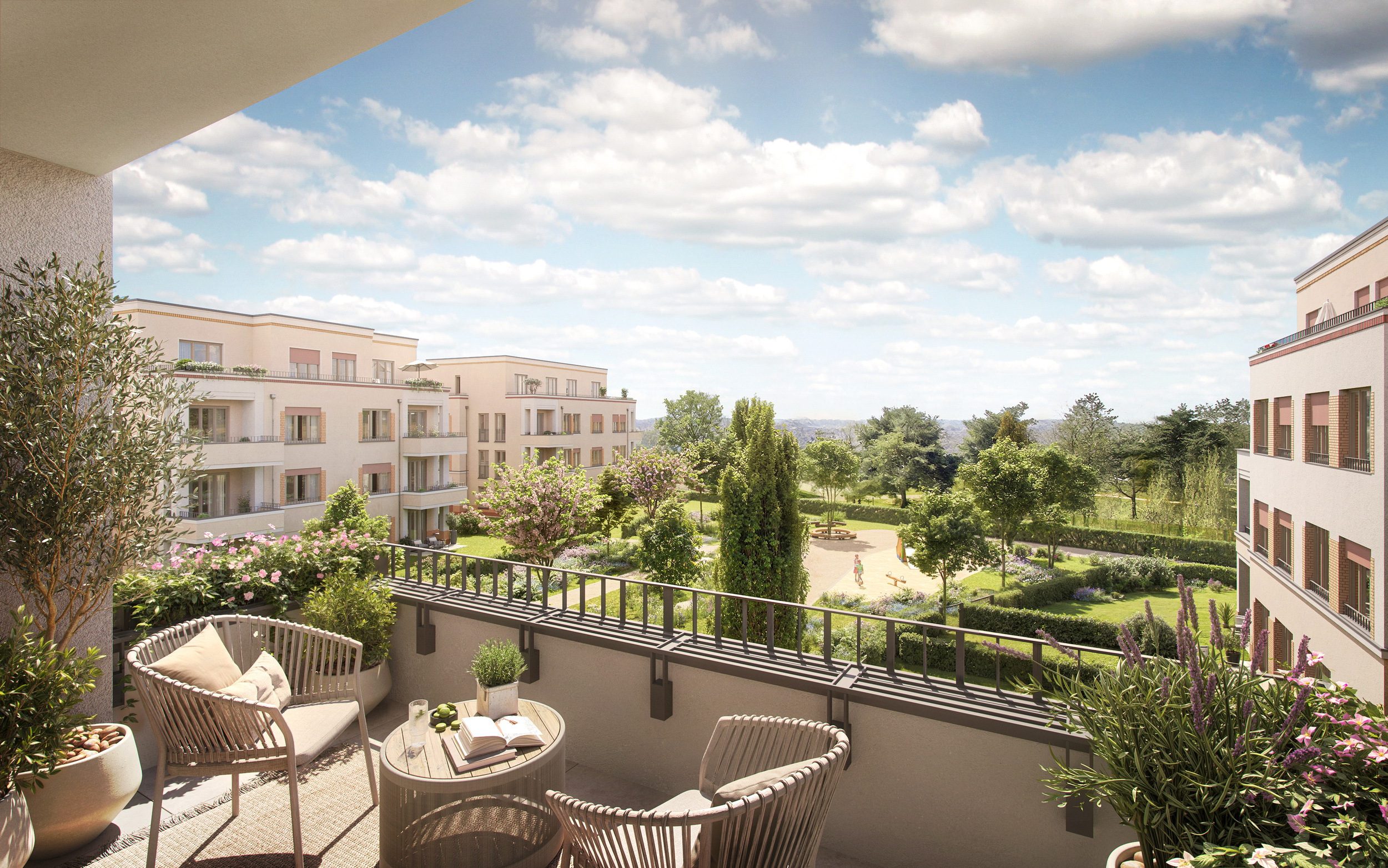 ParkVillen Potsdam – Visualisierung Übersicht