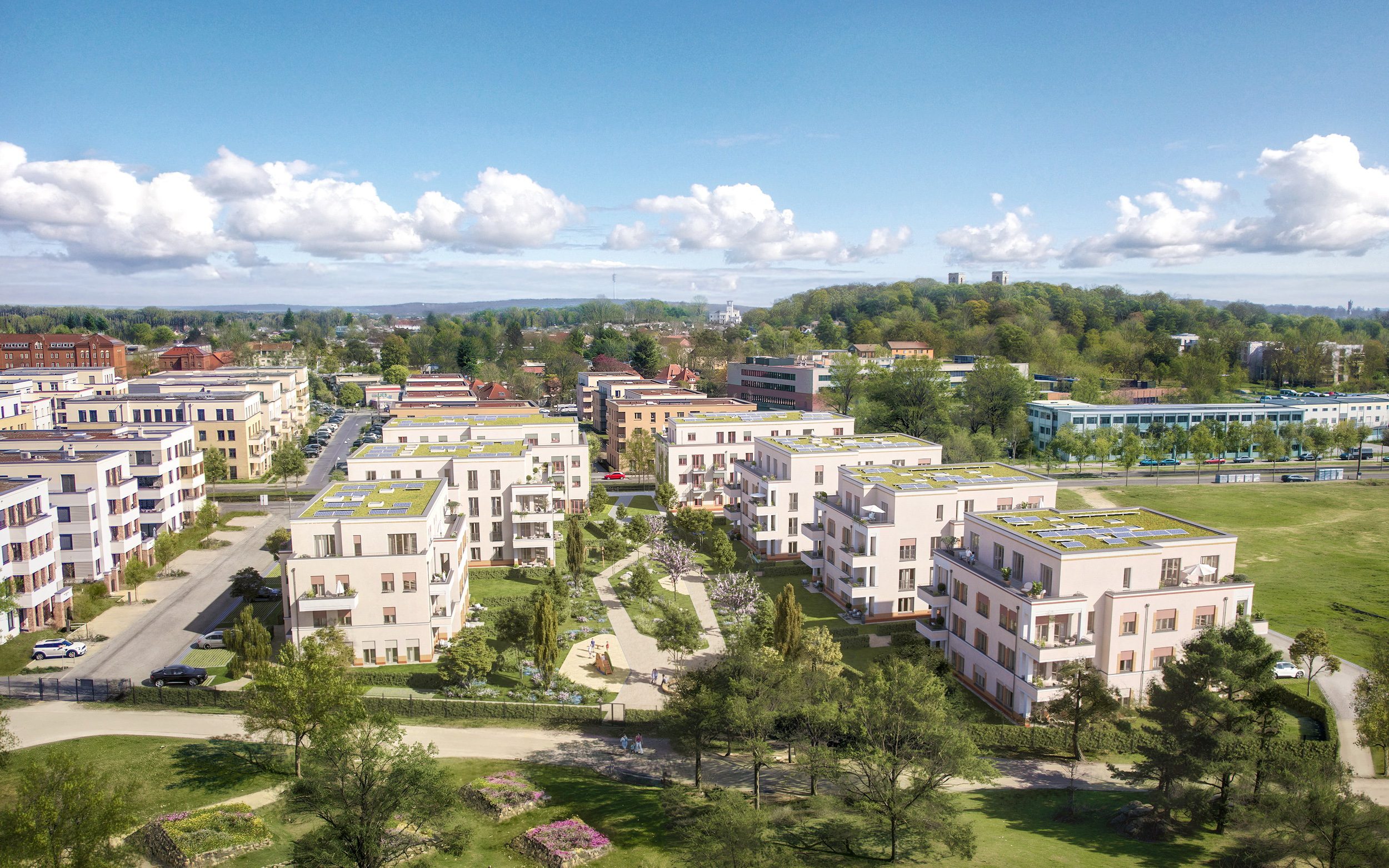 ParkVillen Potsdam – Visualisierung Übersicht