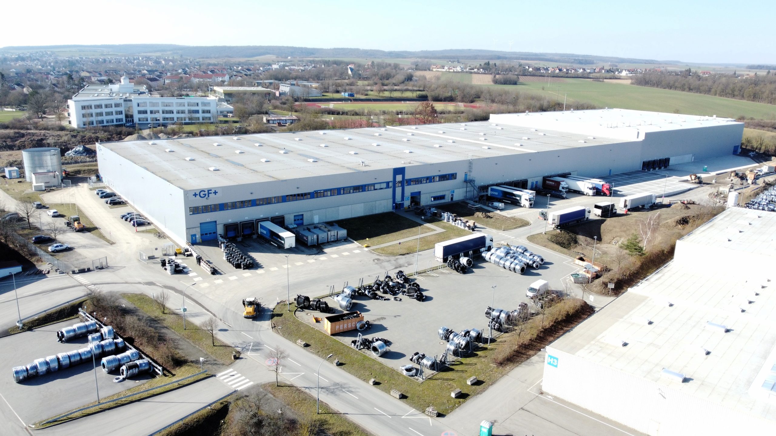 Der Logistikstandort in Haßfurt. Bildrechte: LIP Invest GmbH.