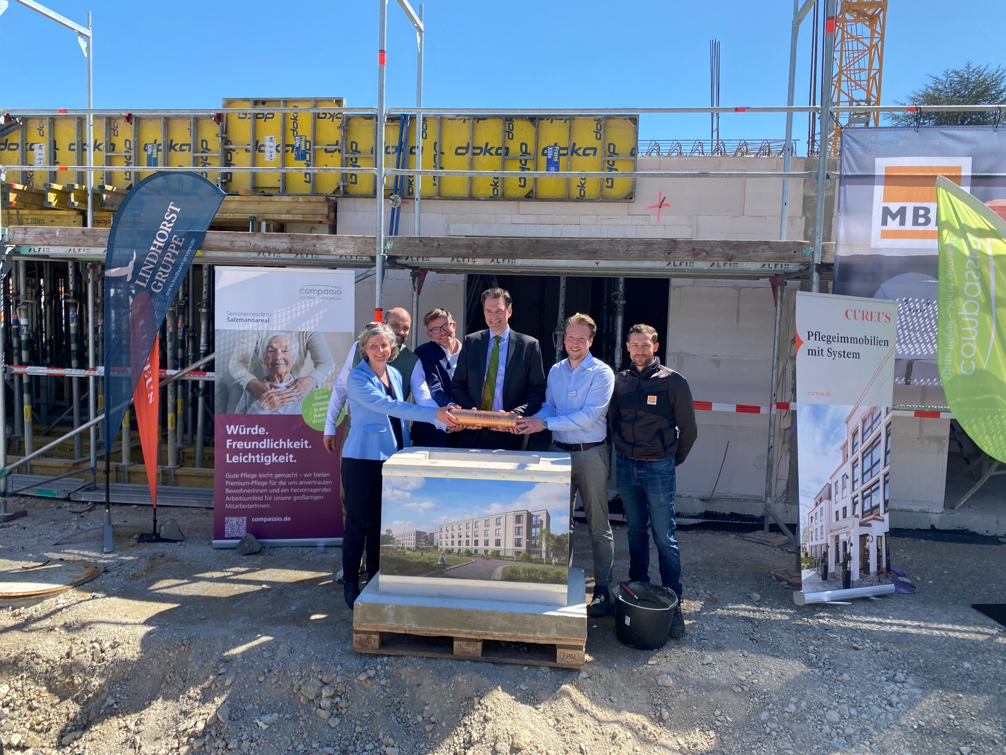 Grundsteinlegung am Salzmann-Areal mit Dr. Sven Schoeller (Bildquelle: Christoph Wilhelm)