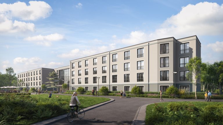 Visualisierung compassio Seniorenresidenz Kassel-Bettenhausen, Hessen, ein Projekt der Cureus

Urheber: Pecuria GmbH