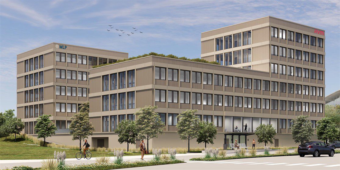 Neuer MLP-Bürostandort in Reutlingen, errichtet von Goldbeck