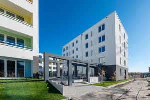 Das fertiggestellte Wohnensemble an der Walter-Hallstein-Straße in Mainz-Weisenau