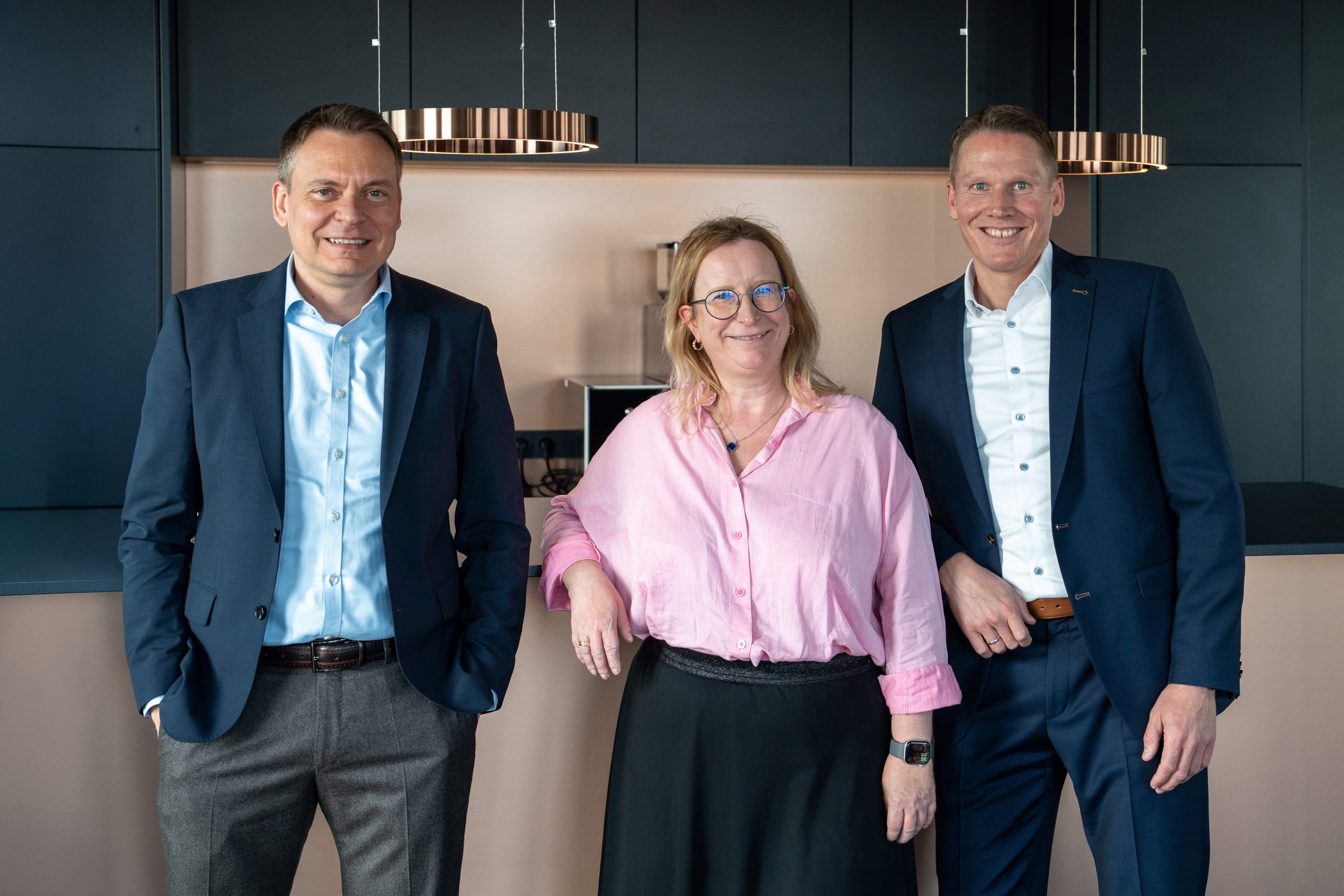 Die neue Dreierspitze im Asset Management der HIH Real Estate (v.l.n.r.): Frank Kindermann, Carolin Dose und Markus Diers (Quelle: HIH Real Estate)