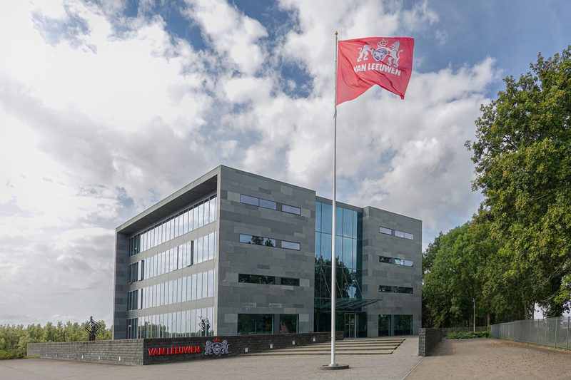 Swindonk office building Royal Van Leeuwen logo and flag (Copyright:  Royal Van Leeuwen)