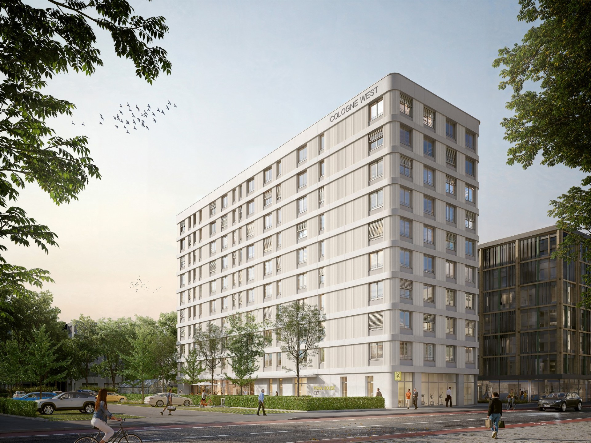 Visualisierung „Cologne West“, © HHVISION GmbH & Co. KG