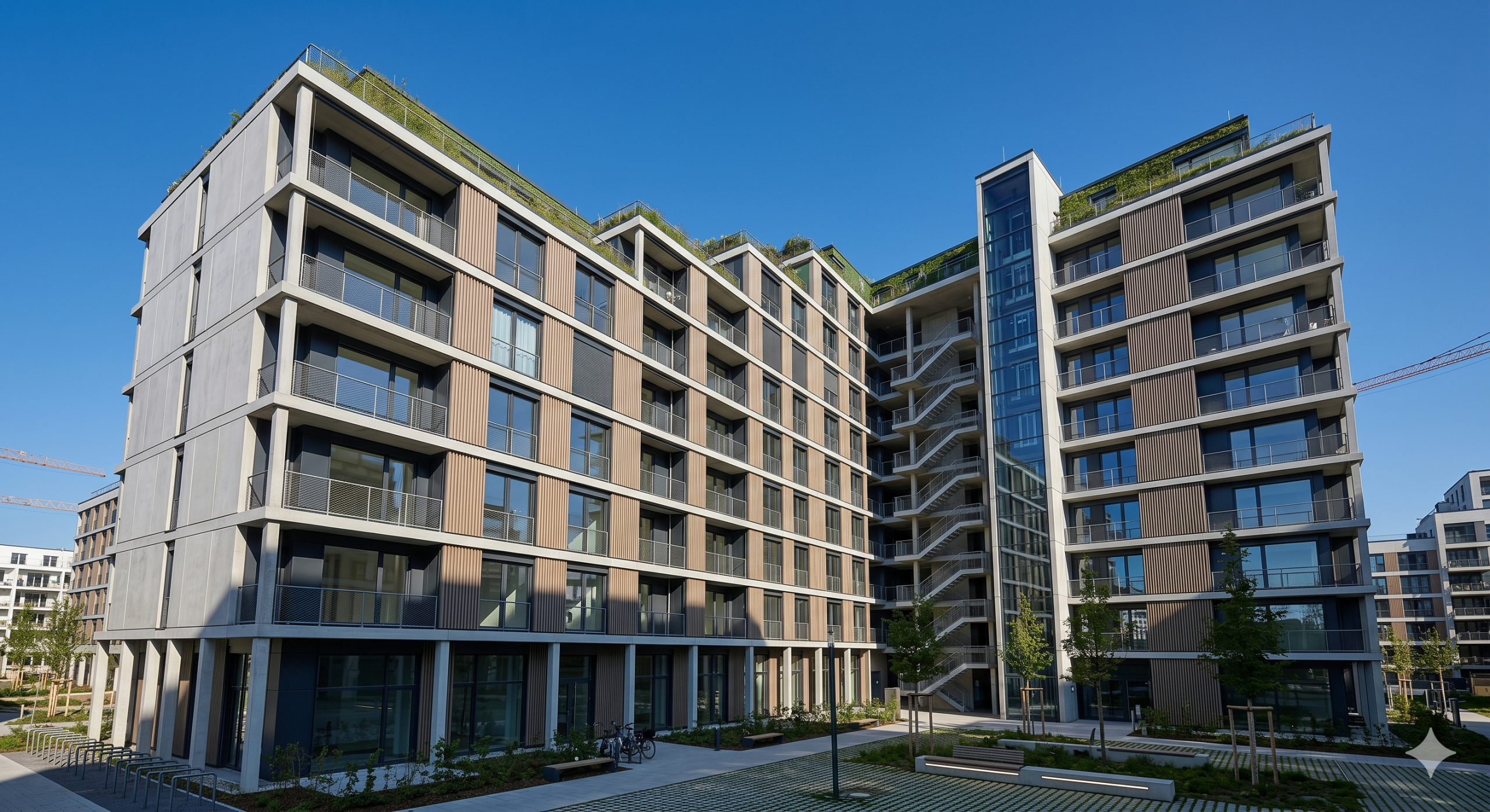 Symbolbild serieller Geschosswohnungsbau Quelle: Gemini(KI)
