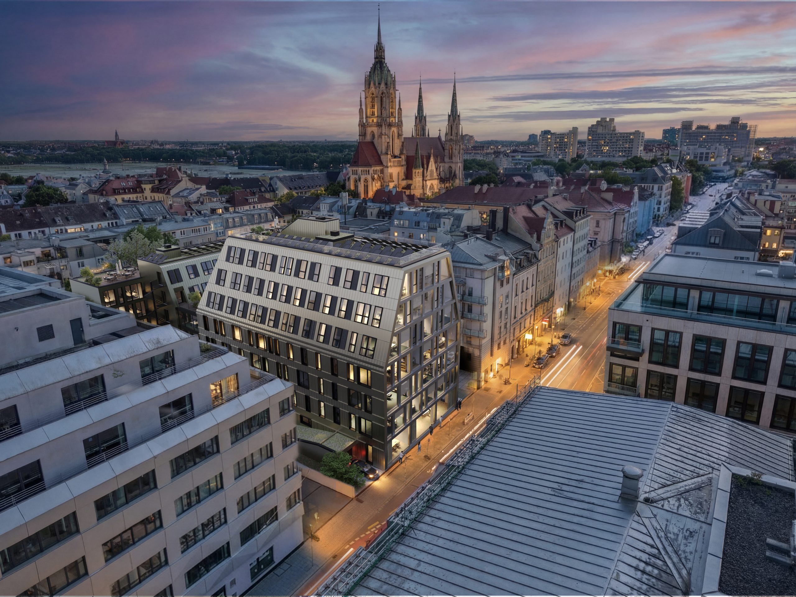 Altera Urban Office in München. Visualisierung: 3dkad