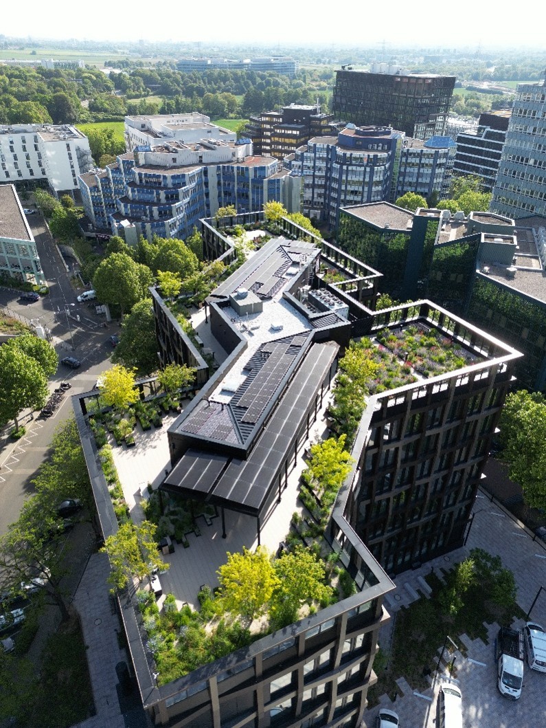 Luftbild MERGENTHALER und Skygarden
(Quelle: WÖHR + BAUER)