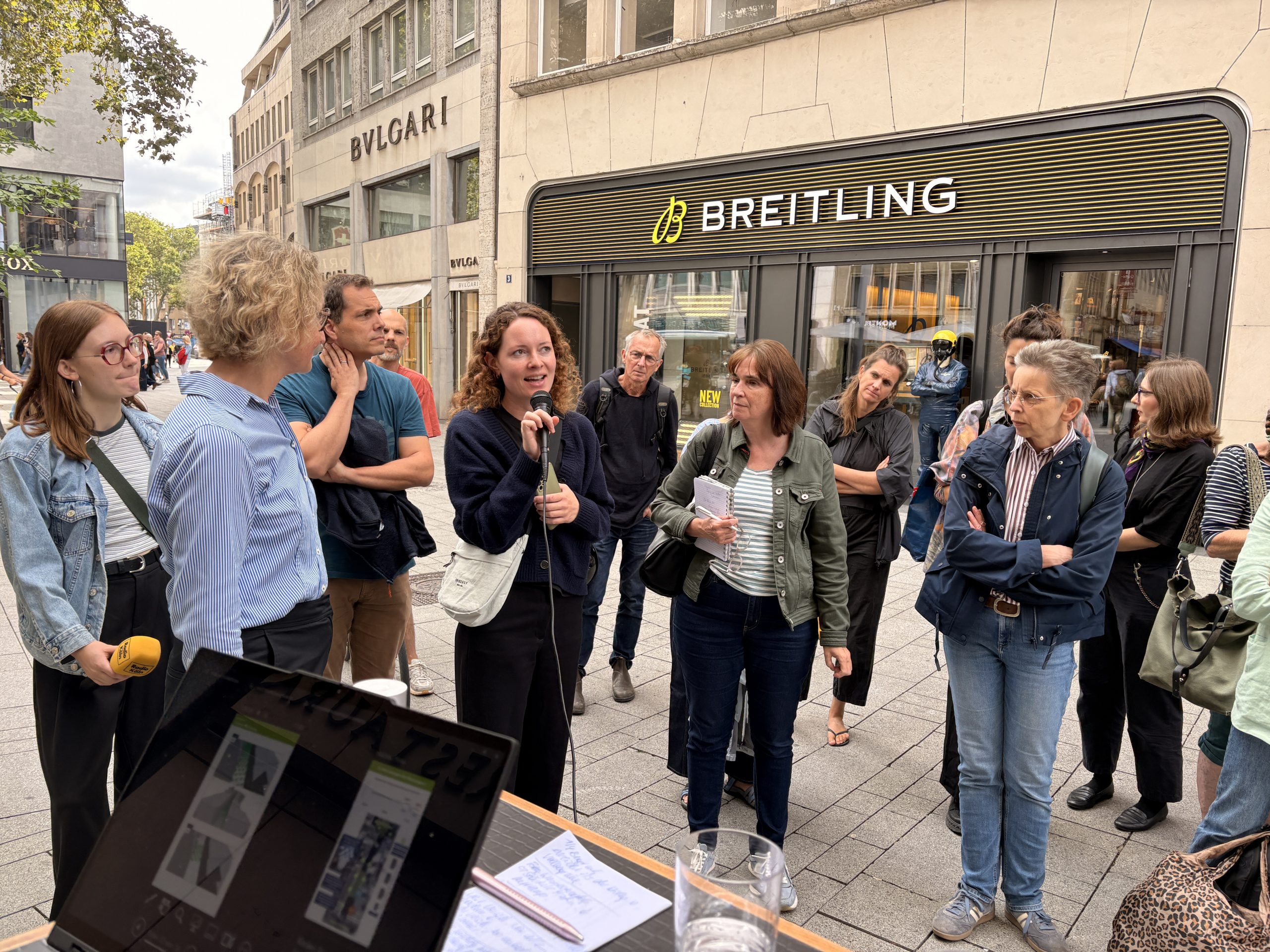 Großes mediales Interesse bei der Vorstellung der Forschungsergebnisse 'Klimalabor Köln' Quelle: Aachener Grundvermögen
