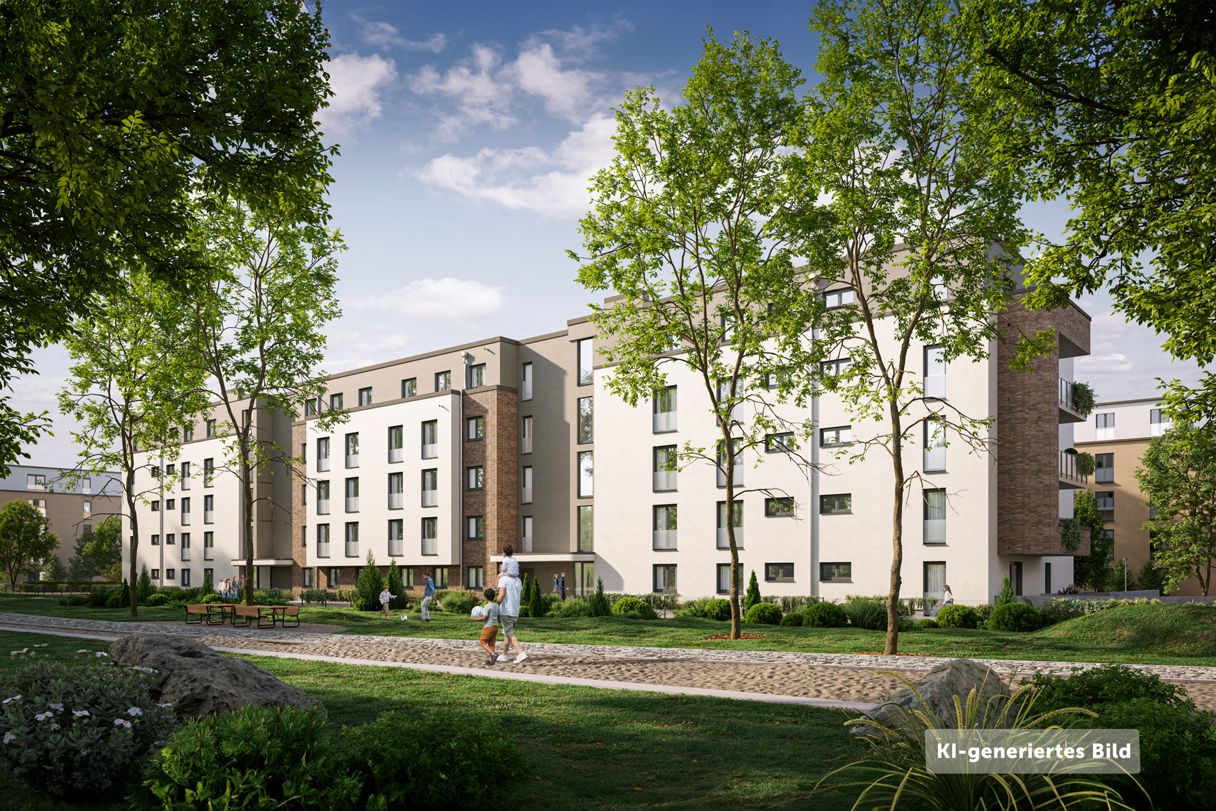 Visualisierung Römerquartier (Copyright: Bonava Deutschland GmbH)