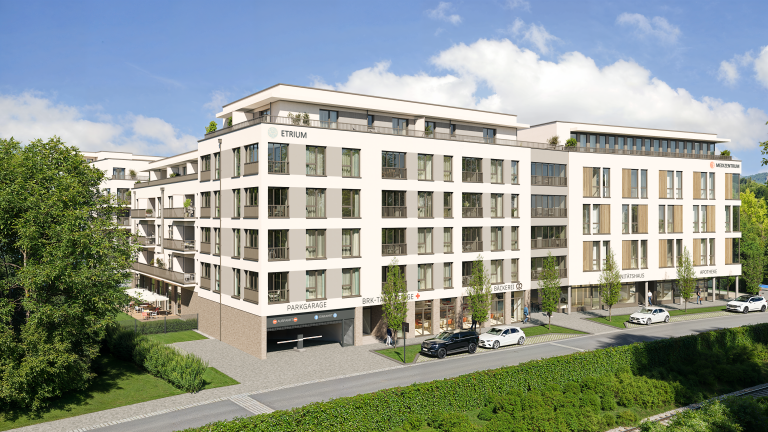 Visualisierung Etrium, Ebersberg_©Eurytos Unternehmensgruppe