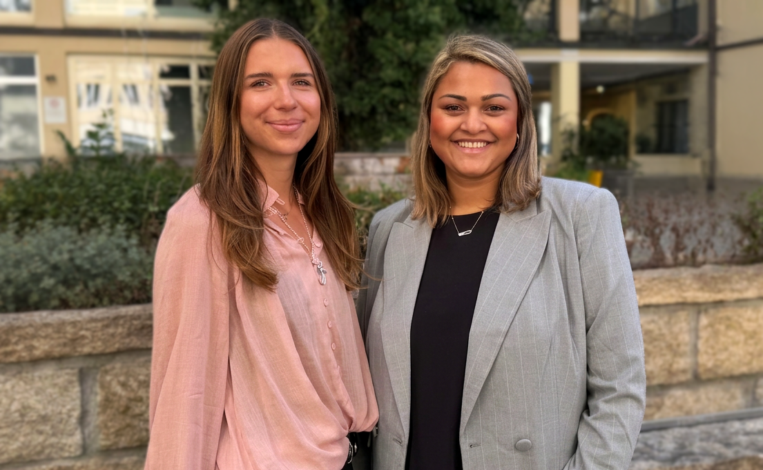 Von links nach rechts: Charlotte Hilletmann und Sarah Schwarz. (Quelle: IPH)